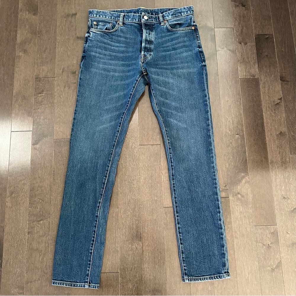 Buck Mason Slim Blue Jeans Classic Style